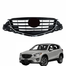 Front Upper Grille Black/Dark Gray Mazda CX-5 2015-2019 picture