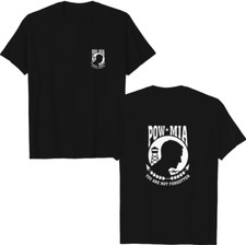 POW - MIA Double-Sided Double SidedT-Shirt picture