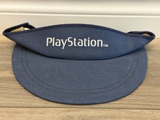 VTG PS1 PlayStation Logo Navy/Green Adjustable Visor Hat Made in USA - RARE picture