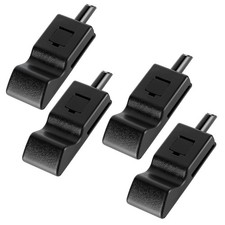 4PCS Door Lock Knobs Front/Rear Ebony For Chevy/GMC Silverado/Sierra 07-13 Black picture