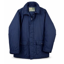 WearGuard Mens XL Long Insulated Field Jacket Navy Blue Workwear Parka 405 picture