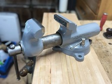 Vintage Wilton Cadet Bench Vise USA Restored NEW Jaws Paint End Cap Swivel Base picture