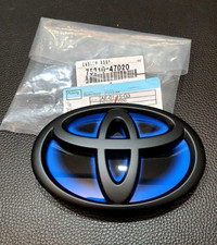 10-17 Toyota Prius  Front Grille Emblem Matte Black Blue Hybrid Badge 7531047010 picture