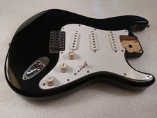 STARCASTER BY FENDER 1.75 STRATOCASTER BLACK ELECTRIC GUITAR BODY SSS 2008 ST16 picture
