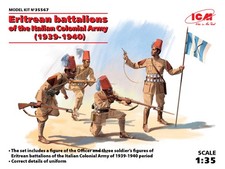 ICM 35567 Eritrean Battalions of the Italian Colonial Army 1/35 Scale Model Kit picture