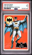 1989 Topps Batman Deluxe 1966 Reissue #1 The Batman PSA 7 NM NEW SLAB POP 20 picture