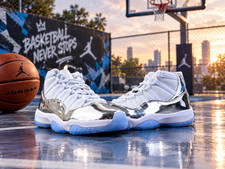 Jordan 11 Retro White and Silver Size US (7-12) Men NEW picture