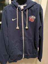 2025 Liberty University Flames Nike Dri-FIT Men’s Medium (M) Zip Hoodie, Navy picture