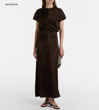 Toteme Women's Brown Slouch Waist Maxi Dress Size 32 picture