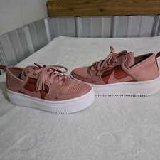 Nike Court Vision Alta TXT Rust Pink Platform Sneakers Women’s Size 9 picture