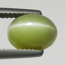 5.71 ct - BEST GRADE  NATURAL CHRYSO BERYL CAT'S EYE  Oval  CAB'S   6350 WR picture