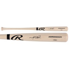 Matt Olson Atlanta Braves Autographed Blonde Rawlings Pro Bat picture