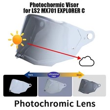 Photochromic Visor Shield Fits For LS2 MX701 EXPLORER C Motorcycle Helmet Lens picture