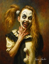 Boris Howler TERRIFIER PALE GIRL 8.5X11 Art Print SIGNED picture