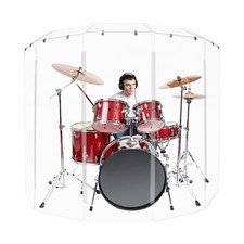 PENNZONI Drum Shield 6ft Acrylic Panels w/ Deflectors & Plastic Hinges picture