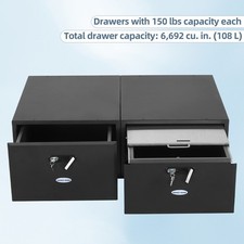Cargo Drawer w/ Shelf & Fridge Slide Mount for 15-26 Jeep Wrangler JK JL Bronco picture