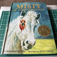 Misty of Chincoteague Marguerite Henry Hardcover Autographed Personalized Copy picture