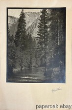 Original ca1920's Yosemite Art Photo By Sigismund Blumann Of Merced River picture