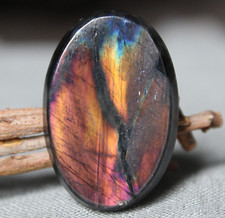 4.5 Purple Spectrolite Finnish REAL Authentic Finland Ylamaa cabochon Freakenfru picture