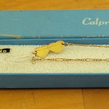 Vintage CALPRO 1/20 12KT Gold Filled Heart Charm Bracelet Box picture