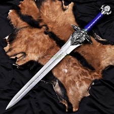 Handmade world of Warcraft Royal Guard sword Alliance Lion Head Storm wind Sword picture