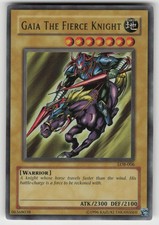 Gaia The Fierce Knight LOB-006 2002 Original Ultra Rare Unlimited Yugioh picture