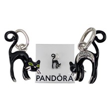 New 100% Authentic PANDORA 925 MEOOOW Eyeshine glow Black Cat Charm 794769C01 picture