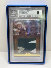 2010 Absolute Memorabilia Tom Brady ELVIS Game Worn Patch BGS 9 Pop 1 SN 04/25  picture