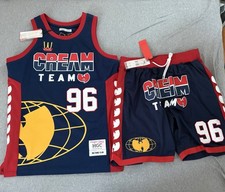 Wu Tang Clan Cream Team Basketball Jersey and Shorts Large  picture