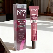 No7 Restore & Renew Multi Action Face & Neck Serum 1.69 Oz / 50ML New in Box picture