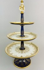 Museum Sèvres Pair Of Three-Tier Dessert Stands 1852, Exceptional Gilding, RARE picture