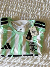 adidas Austin FC MLS Soccer Jersey Green/White Striped YETI Size 2XL picture