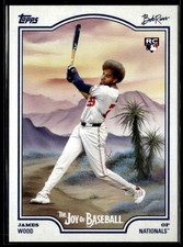 2025 Topps X Bob Ross Happy Mistakes James Wood RC Washington Nationals #HM-89 picture