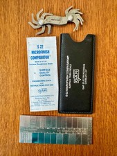 Vintage GAR S-22 Microfinish Comparator + Case & Manual + Aeroquip Thread Gauge picture