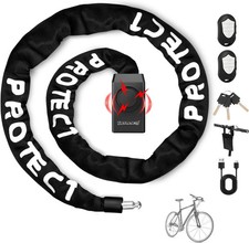 4ft Bike Chain Lock With 110dB Alarm Heavy Duty For E-Scooter And Bicycle Sec... picture