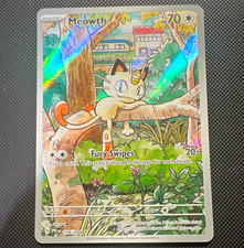Pokemon TCG Meowth 106/094 Me02 Phantasmal Flames Illustration Rare Holo picture