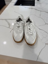 HERMES MEN'S JET SNEAKERS GRAY/WHITE.. SIZE US 12 picture