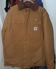Vintage Carhartt Deadstock Duck Canvas CQ196 Arctic Jacket Union Made in USA picture