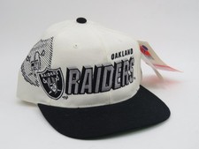 New Deadstock VTG 1990s Oakland Raiders Retro Snapback NFL Football Hat picture