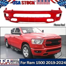 New Flame Red PR4 Steel Front Bumper Lower Face Bar For Dodge Ram 1500 2019-24 picture
