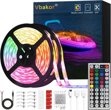 50FT Boat Strip Lights Waterproof 12V RGB LED Marine Pontoon Kayak Yacht RV Kit picture