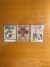 Darryl Strawberry Mets Lot of 1st (3)  1984 Rookies Donruss Fleer Topps NMINT picture