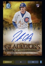 Topps Bunt Digital Gladiators of the Diamond AU Pete Crow-Armstrong #GDA-PC /50 picture