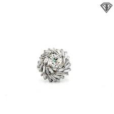 Platinum 3.00ct D,E,F VS Baguette/ 1.55ct K SI2/ I1 Round Center Diamond Balleri picture