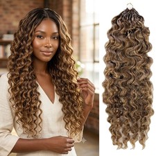 4P27/30 Crochet Hair Burmese Curl 100% Human Hair Miracle Knots 50g/pack picture
