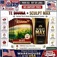 6 Pack TeDlVlNA & Sculpt Max Detox Tea Combo Weight Support NEW🚚From USA🚚 picture