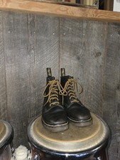 Dr. Martens Vtg. 90s 1460 Men’s UK 6 US 7 Womens 8 Black Leather Made in England picture