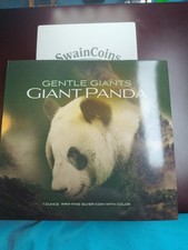 2022 PAMP Solomon Islands $2 1 oz Silver Gentle Giants Panda coin  picture
