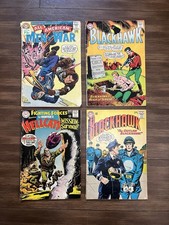 Vintage DC Silver Age War Comic Lot of 4: All-American Men of War,Blackhawk,OFF picture