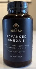 Inessa Advanced Omega 3 Fish Oil 60 Soft Gels 1200mg. Exp. 11/28 Sealed picture